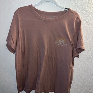 Old Navy Brown Boxy Relaxed Tee